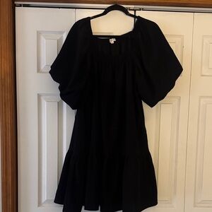 entro Black Elastic Waist Skirt